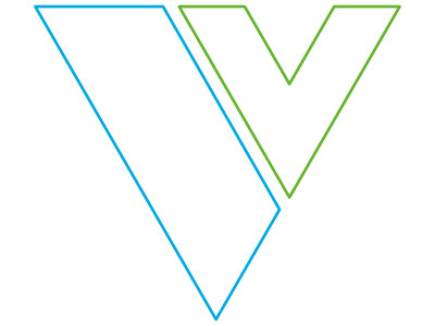 Stilisiertes "V" der Stadtwerke Dingolfing